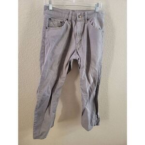 Levi's 521 Men's Gray Hi Rise Zip Fly Slim Fit Denim Jeans Size 32